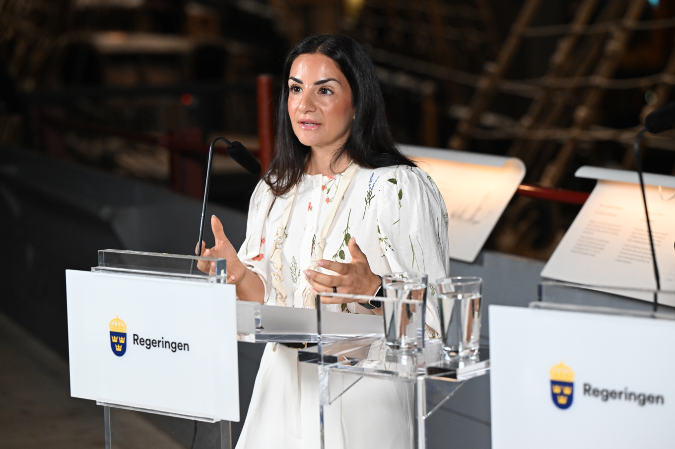 Kulturminister Parisa Liljestrand (M). Arkivbild. Foto: Christine Olsson/TT