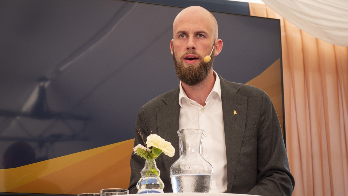 Ministern för civilt försvar Carl-Oskar Bohlin (M). Foto: Bilbo Lantto