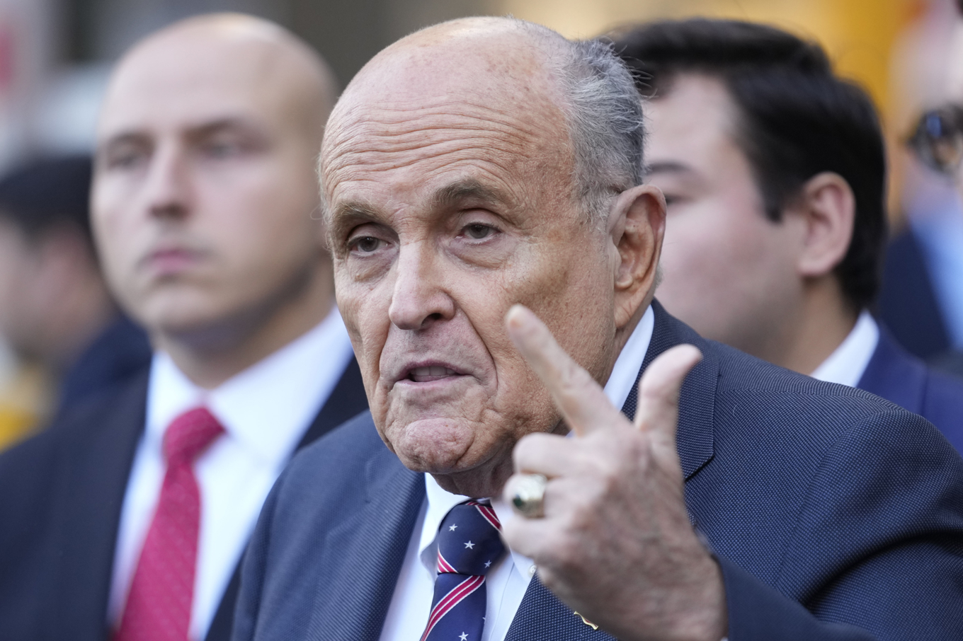 New Yorks tidigare borgmästare Rudy Giuliani. Arkivbild. Foto: Seth Wenig/AP/TT