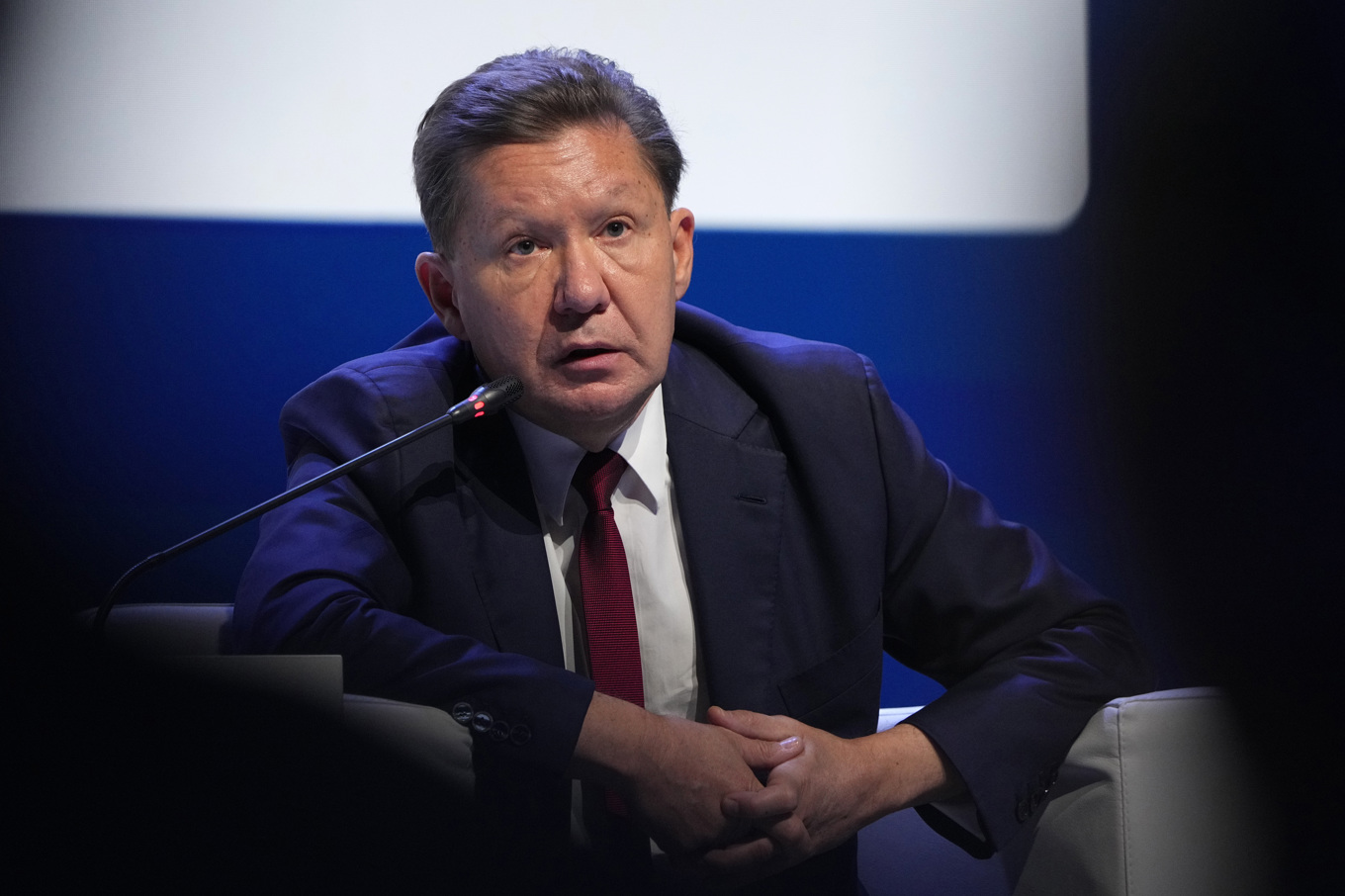 Aleksej Miller är chef på ryska gasjätten Gazprom. Arkivbild. Foto: Dmitrij Lovetskij/AP/TT