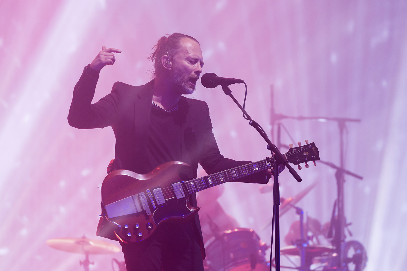 Sångaren Tom Yorke i Radiohead. Arkivbild. Foto: Grant Pollard/Invision/AP/TT