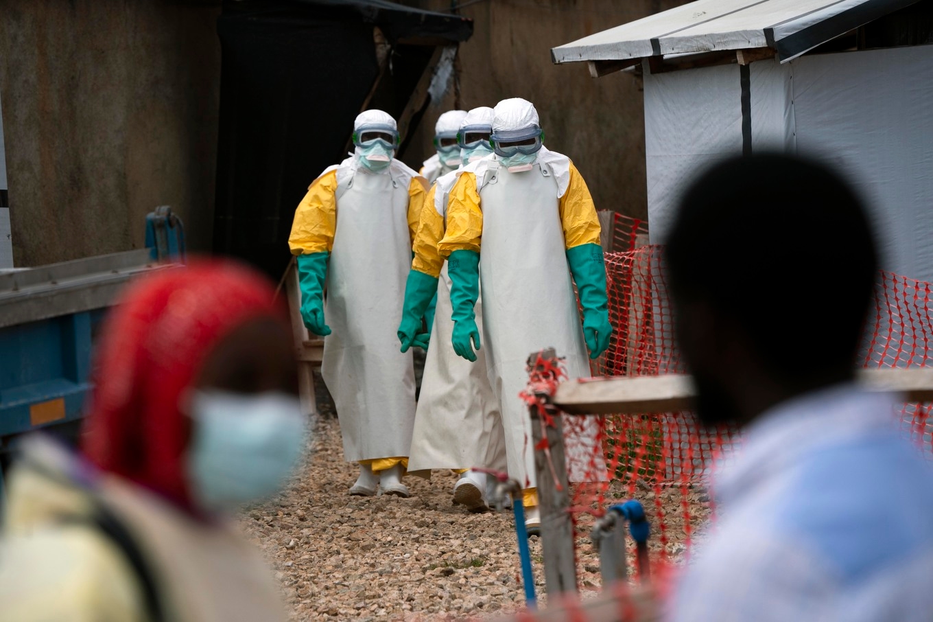 Ett nytt utbrott av ebola har inträffat i Kongo-Kinshasa. Arkivbild från epidemin 2019. Foto: Jerome Delay/AP/TT