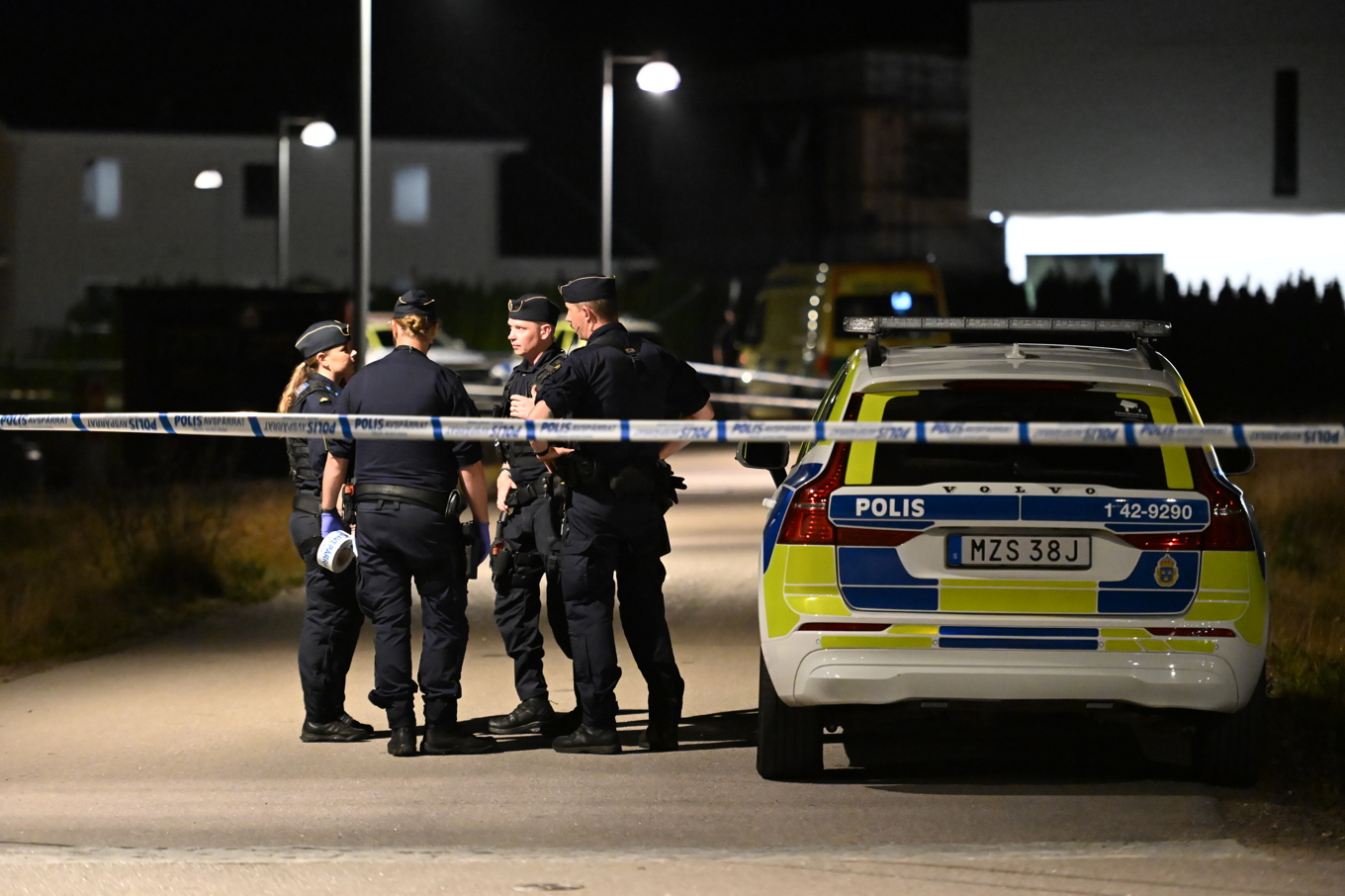 Polisen larmades till en villa i Norrköping. Foto: Pontus Stenberg/TT