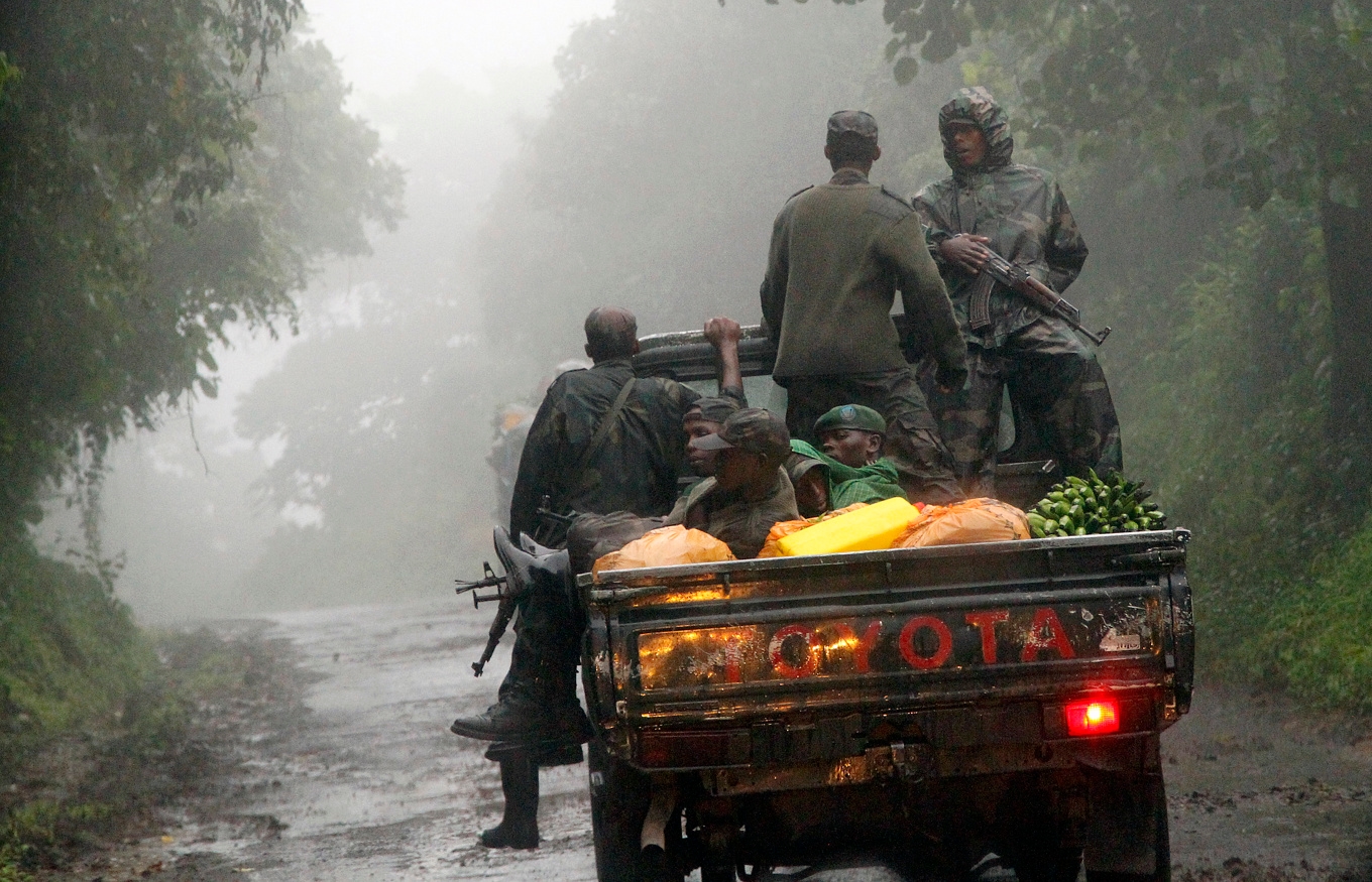 M23-milismän i gränsstaden Bunagana, Kongo-Kinshasa. Arkivbild. Foto: Jerome Delay/AP/TT