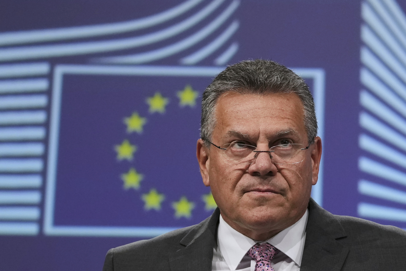 EU:s handelskommissionär Maros Sefcovic Foto: Virginia Mayo/AP/TT