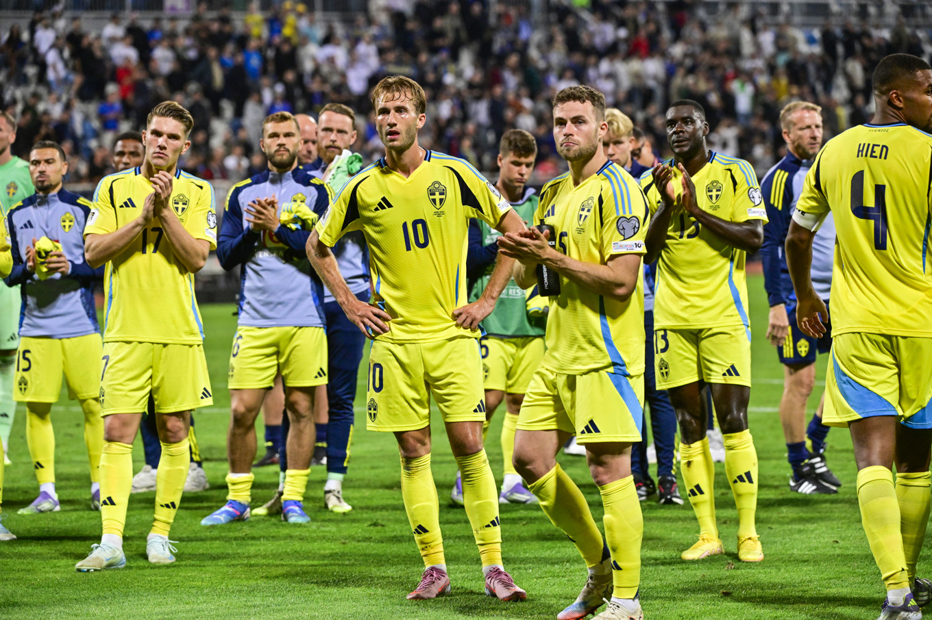 Sverige förlorade med 0–2 borta mot Kosovo under måndagskvällen. Foto: Jonas Ekströmer/TT