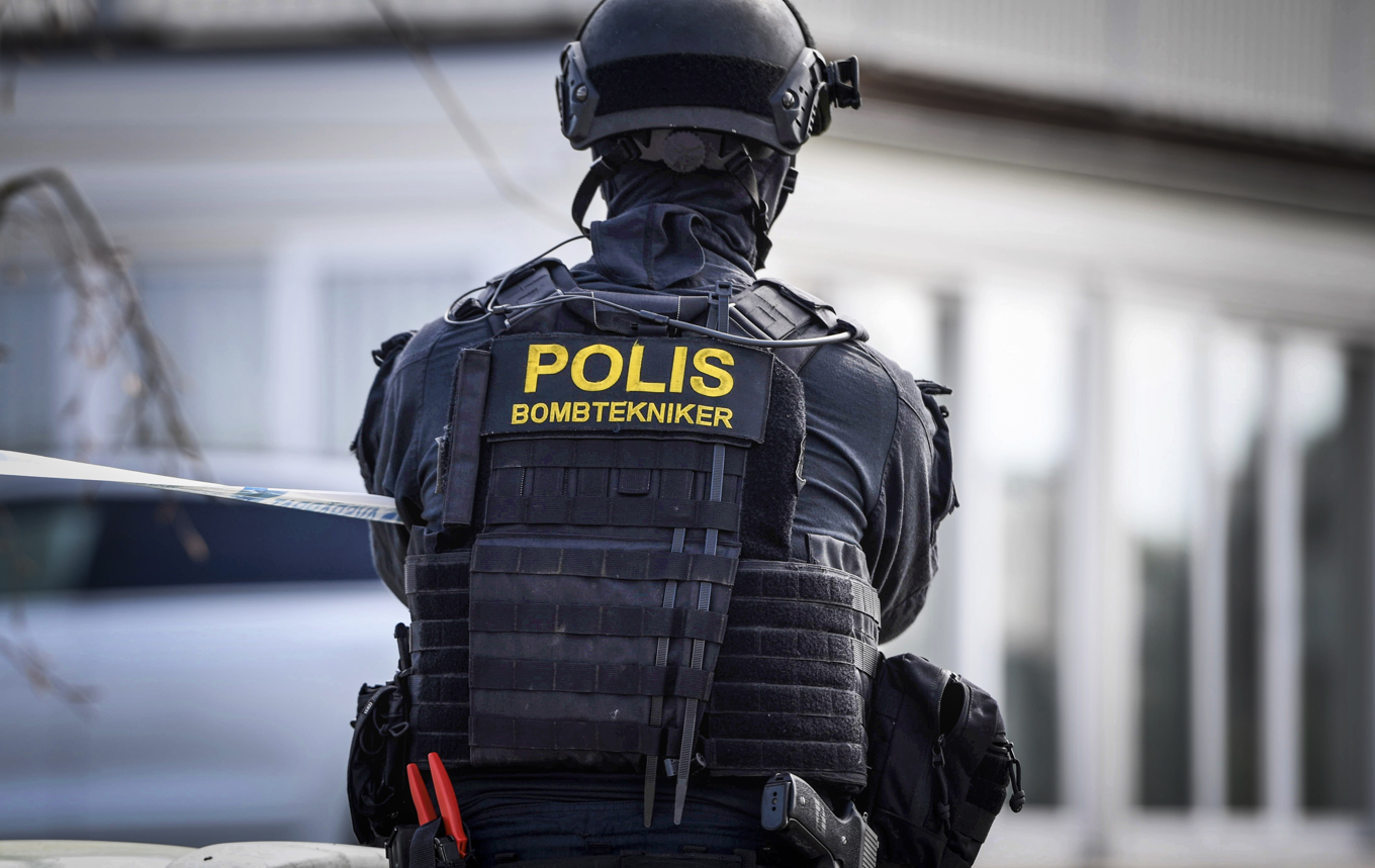 Nationella bombskyddet har tillkallats sedan sex personer gripits i Skellefteå misstänkta för grovt brott mot lagen om brandfarliga och explosiva varor. Arkivbild. Foto: Carl-Olof Zimmerman/TT