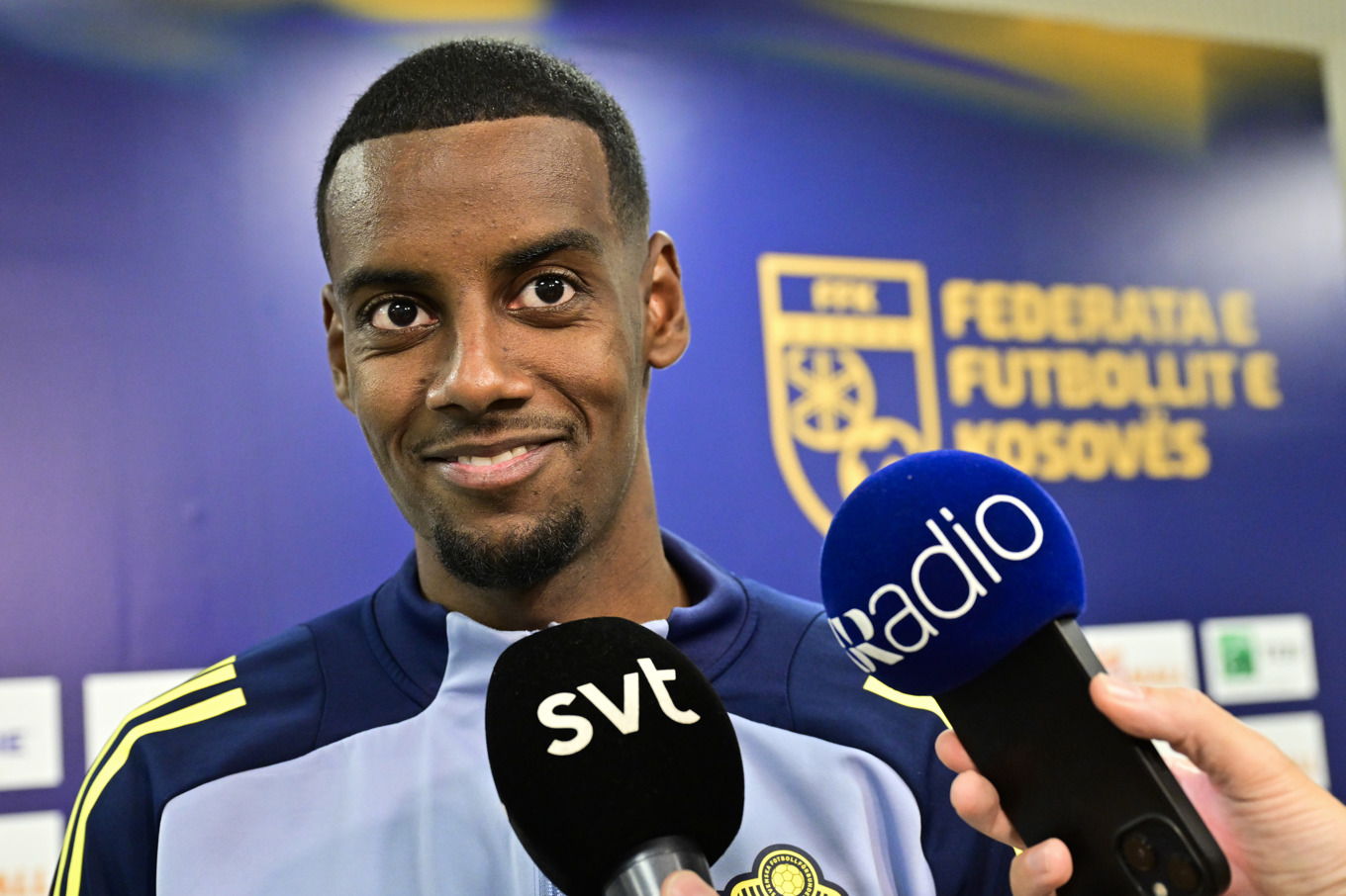 Alexander Isak efter 0–2 borta mot Kosovo i VM-kvalet. Foto: Jonas Ekströmer/TT