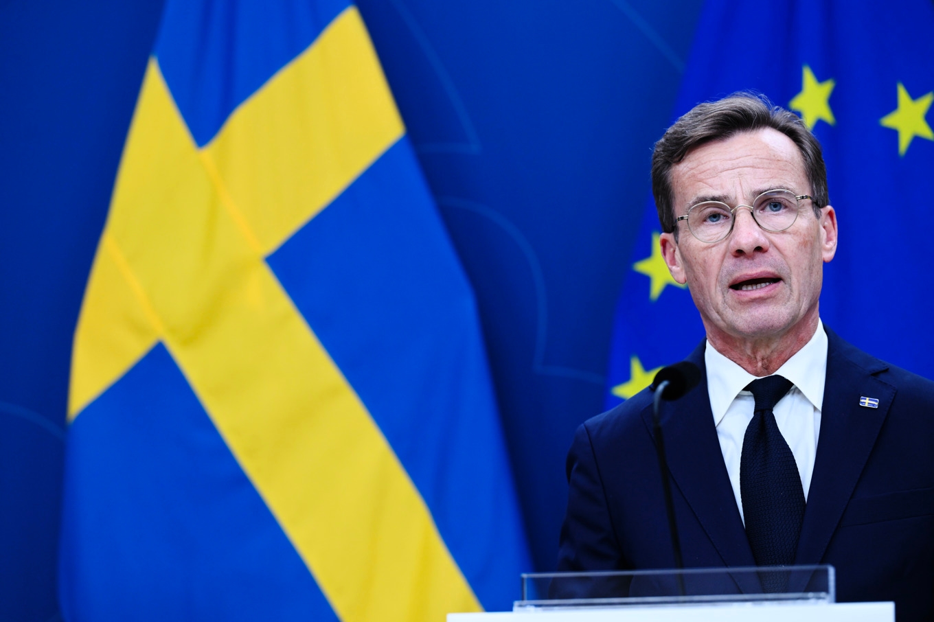 Statsminister Ulf Kristersson (M). Foto: Fredrik Sandberg/TT