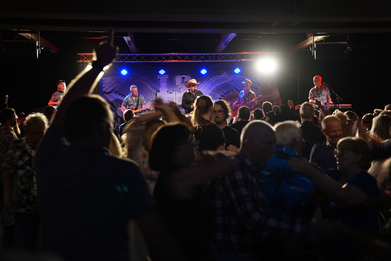 Dansbandet Lasse Stefanz under en spelning i Göteborg i augusti. Foto: Björn Larsson Rosvall/TT
