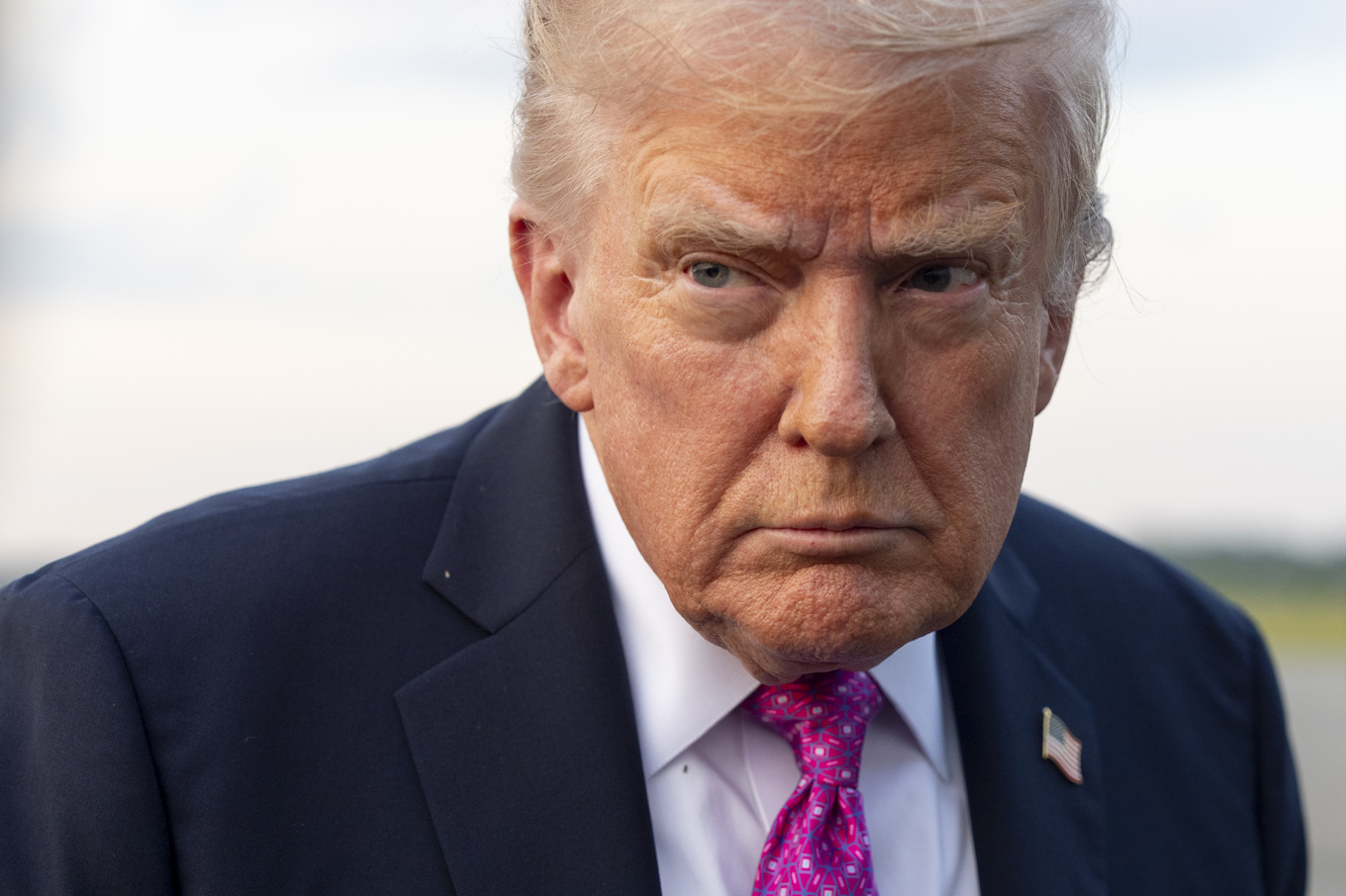 Donald Trump på söndagen. Foto: Alex Brandon/AP/TT