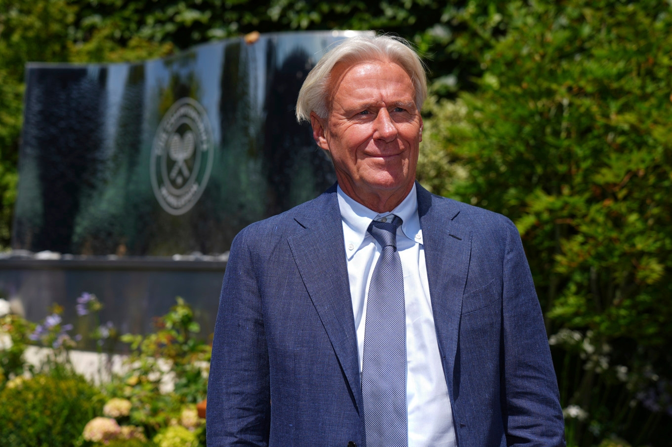 Tennisstjärnan Björn Borg under Wimbledon i juli i London i år. Foto: Joanna Chan
