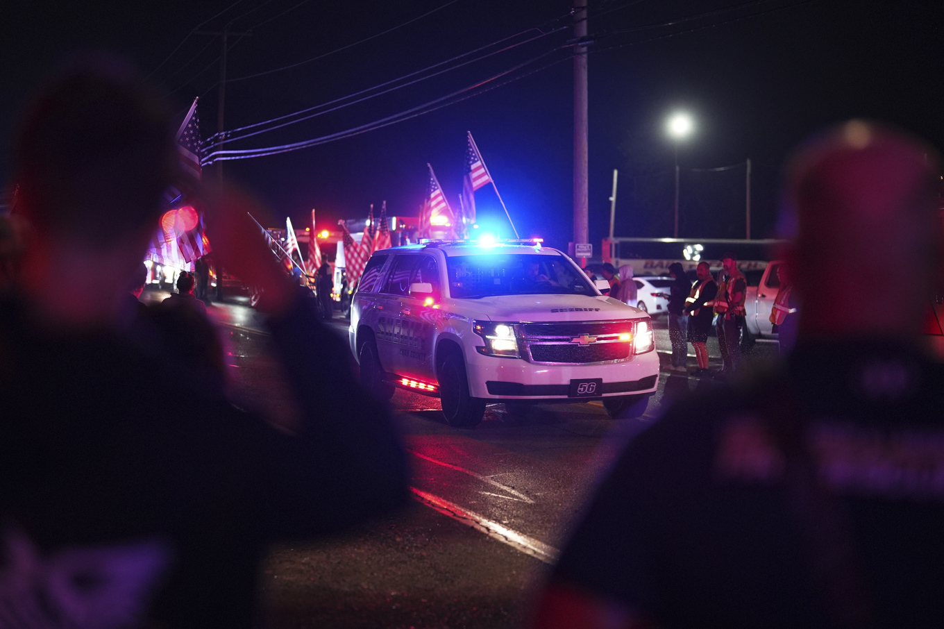 En procession hölls på onsdagen efter händelsen i York County, Pennsylvania i USA. Foto: Matt Slocum/AP/TT