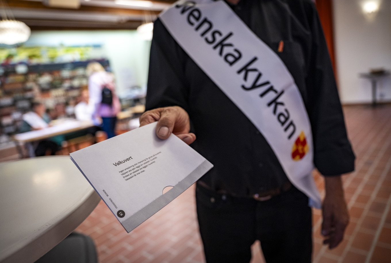 Det preliminära valdeltagandet i årets kyrkoval blev 17,46 procent, men generalsekreteraren tror att slutsiffran för valdeltagandet kommer att landa på närmare 19 procent. Arkivbild. Foto: Johan Nilsson / TT