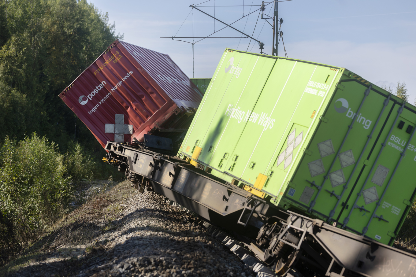 Ådalsbanan och Stambanan genom övre Norrland öppnas för trafik igen tidigare än planerat. Bilden är tagen vid tågurspårningen på Stambanan, nära Skorped i Örnsköldsviks kommun. Arkivbild. Foto: Mats Andersson/TT
