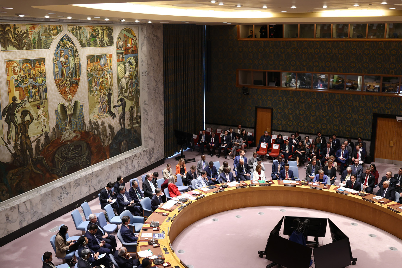 FN:s säkerhetsråd. Arkivbild. Foto: Charly Triballeau/Pool via AP/TT