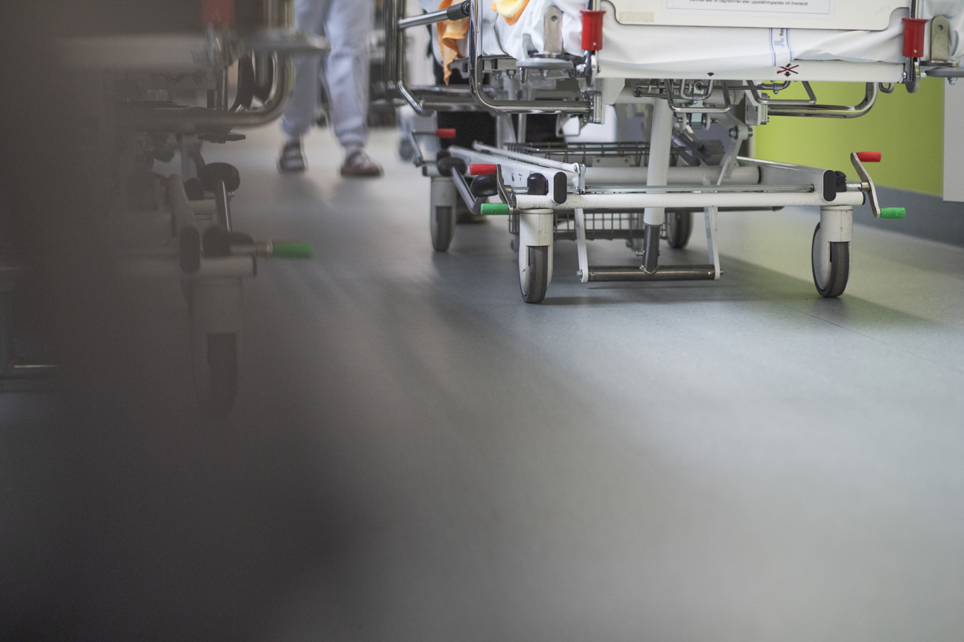 Arbete pågår med att åtgärda en stor vattenläcka på akuten i Kalix, uppger Region Norrbotten. Arkivbild. Foto: Viktoria Bank/TT