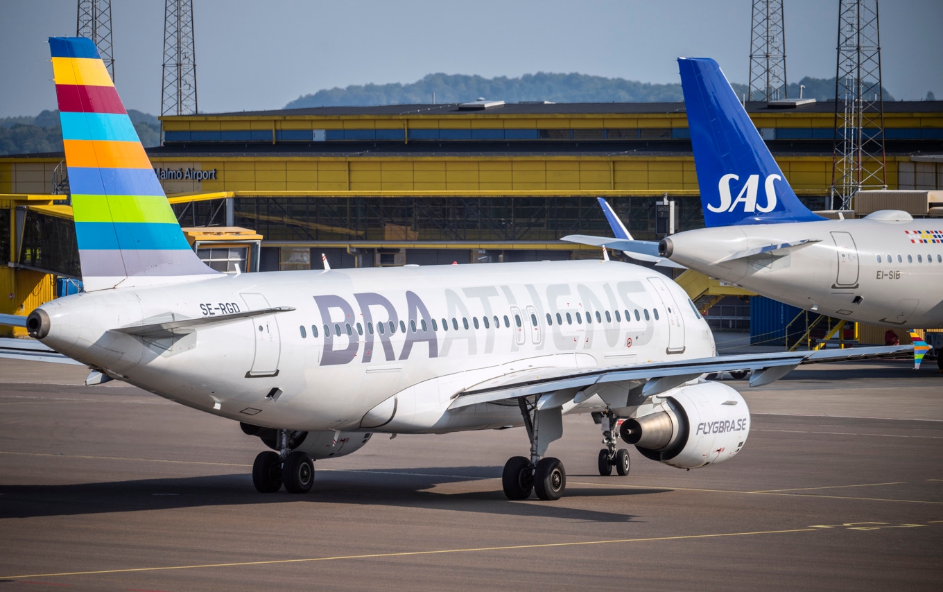 Alla bolagets flygningar med Airbus ställs in. Arkivbild. Foto: Johan Nilsson/TT