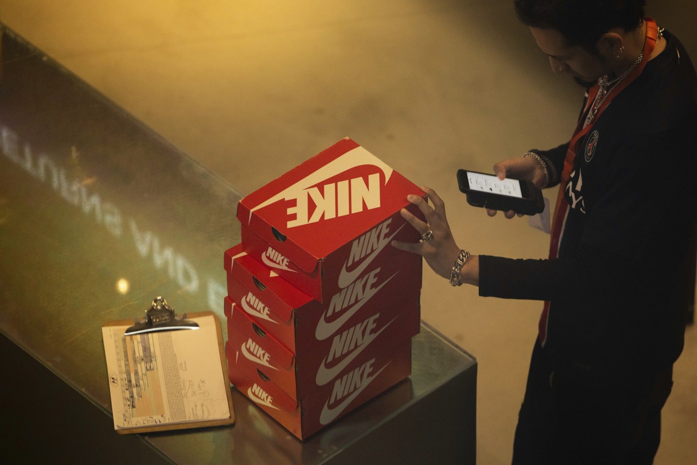 Nike-aktien lyfte drygt 6 procent efter en positiv delårsrapport. Arkivbild. Foto: Yuki Iwamura/AP/TT