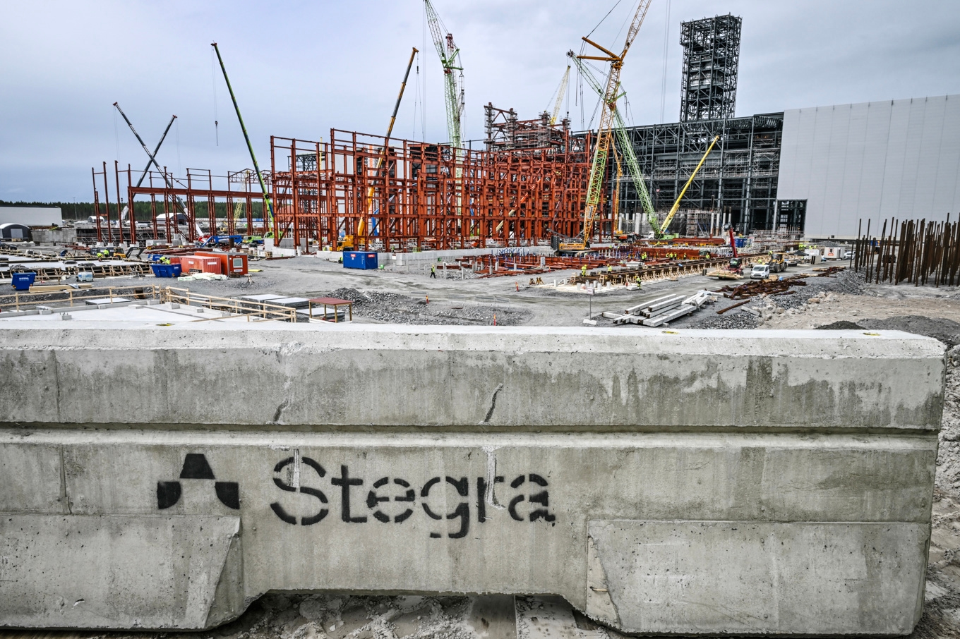 Här byggs Stegras fabrik i Boden. Arkivbild. Foto: Joakim Ståhl/SvD/TT