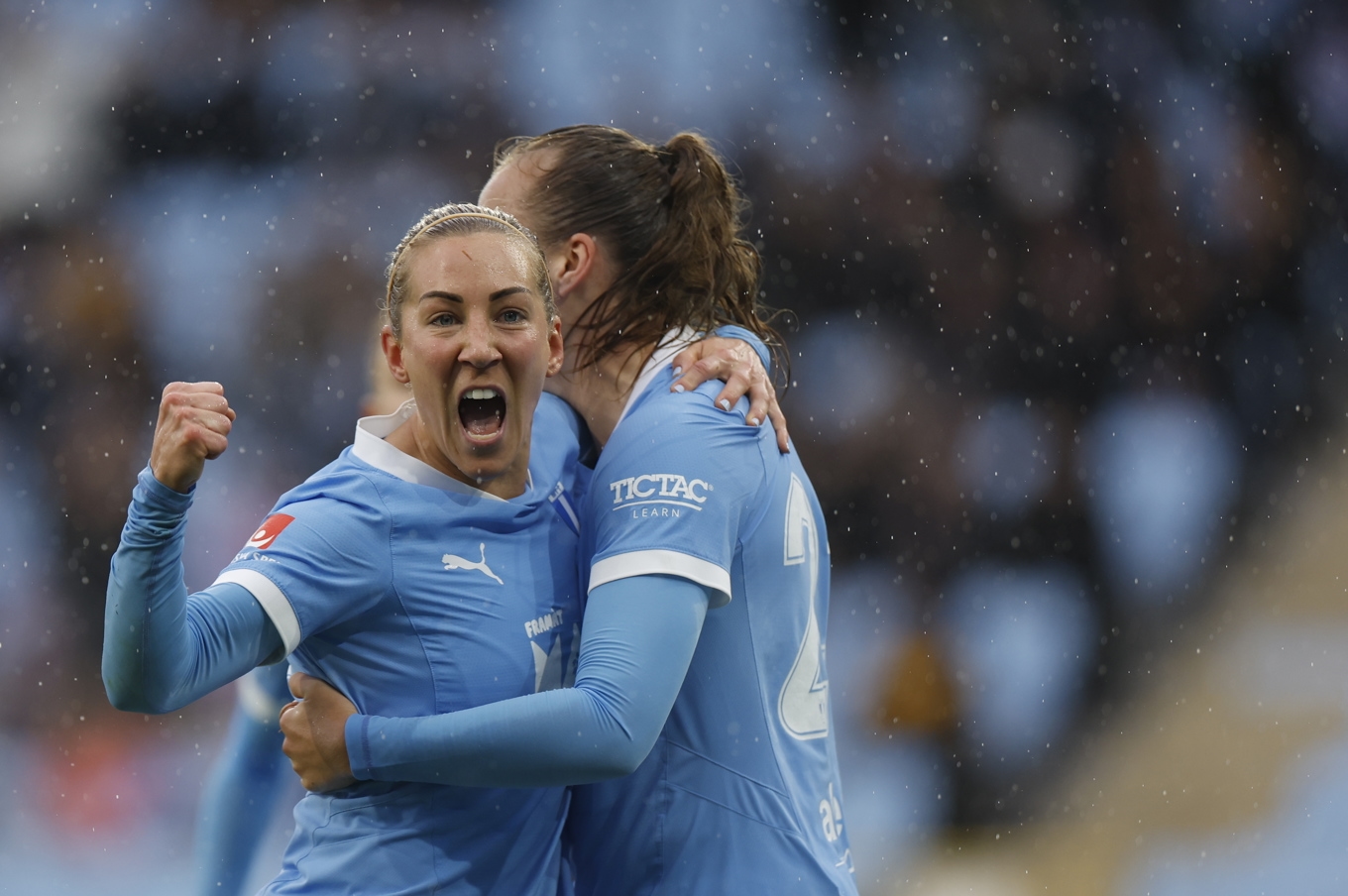 Mia Persson, tidigare i Rosengård, är lagkapten och en av nyckelspelarna för Malmö FF under nykomlingens succésäsong i damallsvenskan. Foto: Andreas Hillergren/TT
