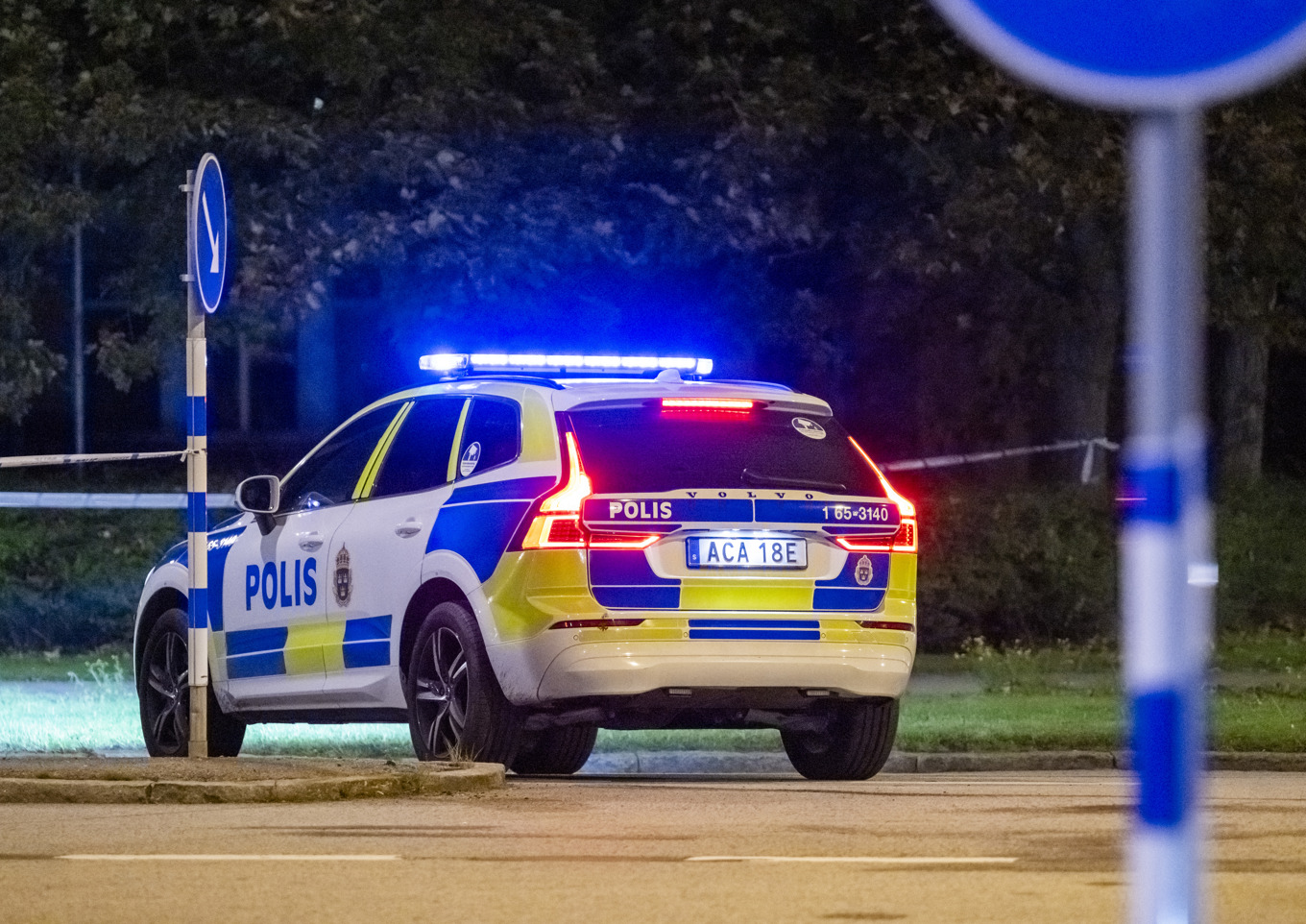 Polisen larmades till en plats i Växjö där en kvinna hittades död. Arkivbild. Foto: Johan Nilsson / TT