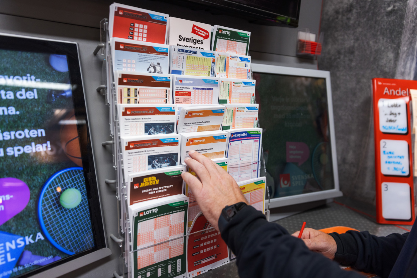 En svensk kammade hem 84,9 miljoner kronor under Svenska spels lottodragning på lördagen. Arkivbild. Foto: Caisa Rasmussen/TT