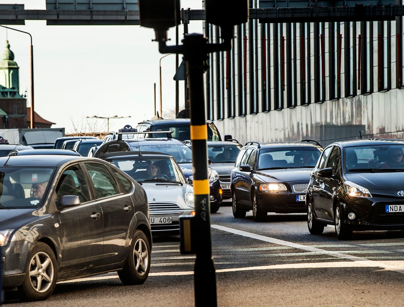 Klaratunneln i Stockholm stängdes av efter att en lastbil fastnat. Arkivbild. Foto: Tomas Oneborg/SvD/TT
