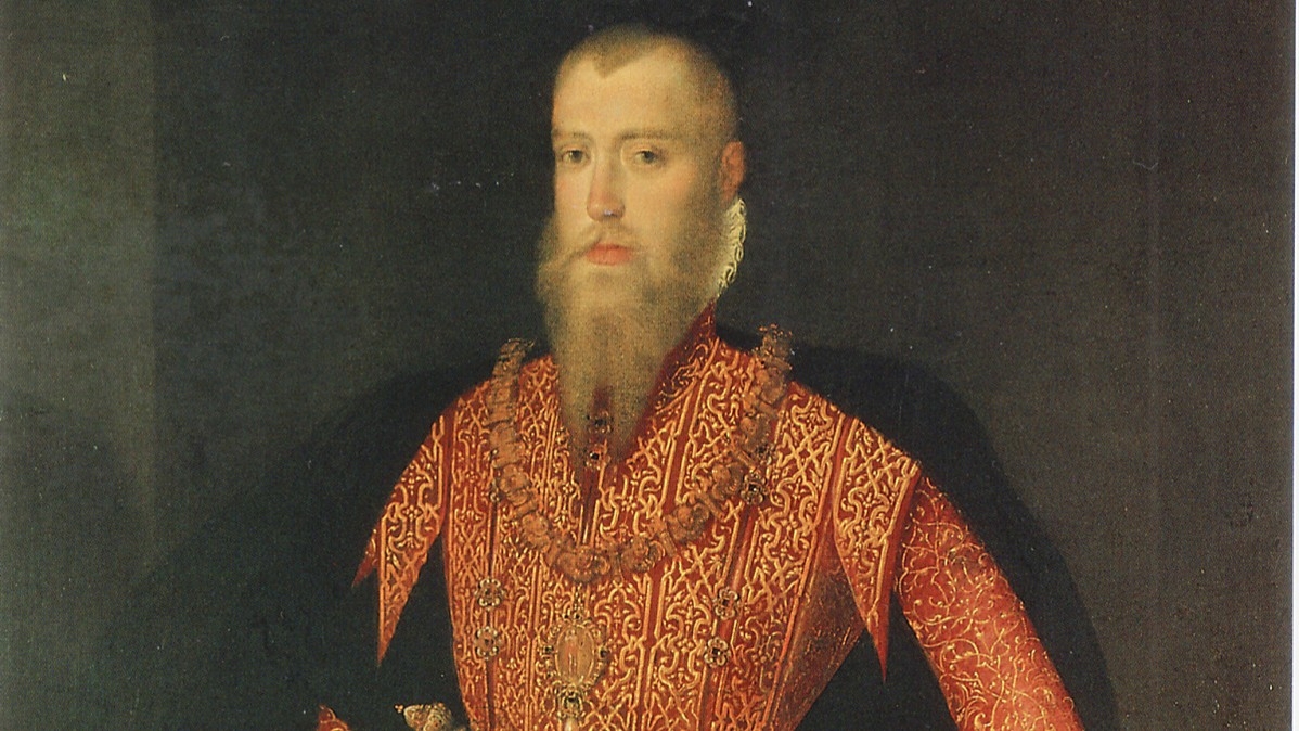 Det porträtt som man tror att Erik skickade till Elizabeth av England för att visa upp sina fysiska företräden. Sannolikt målat av Steven van der Meulen. Foto: Nationalmuseum