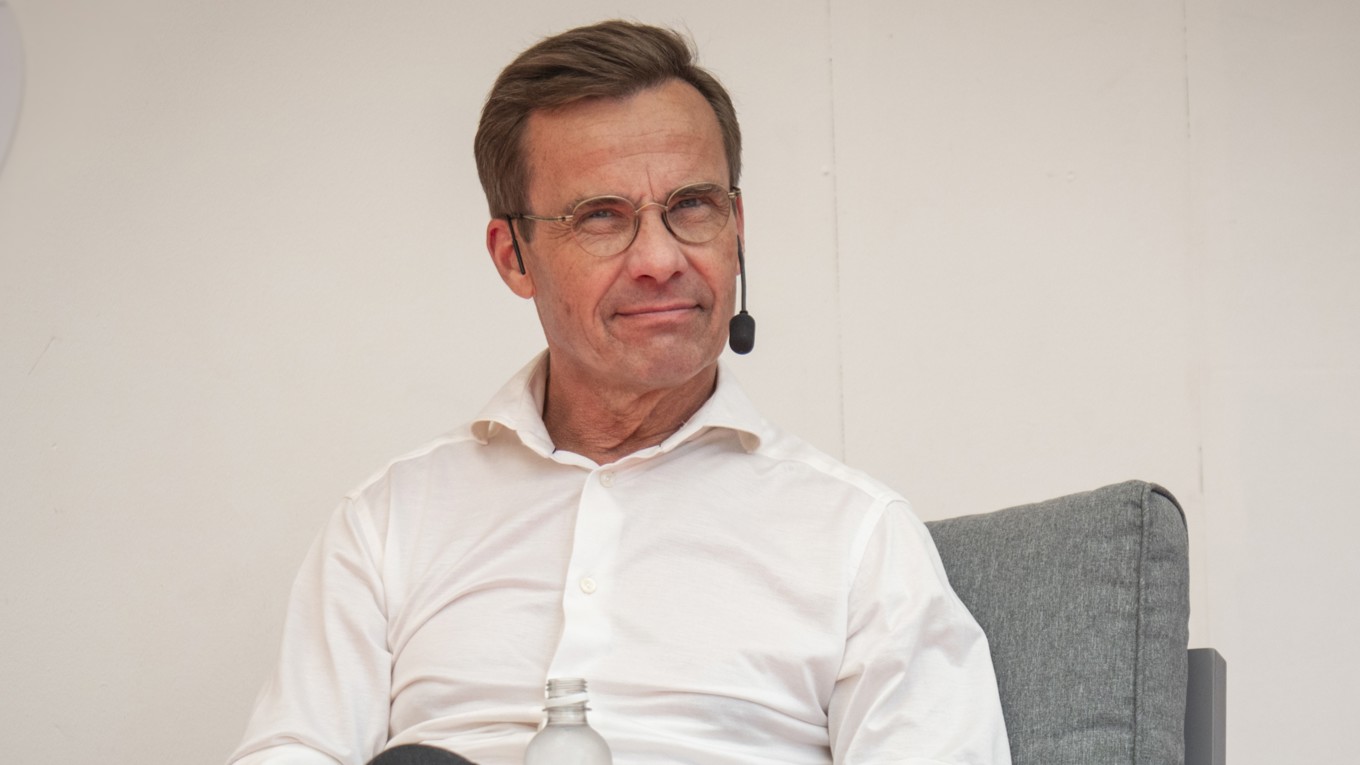 M-ledaren Ulf Kristersson. Foto: Bilbo Lantto