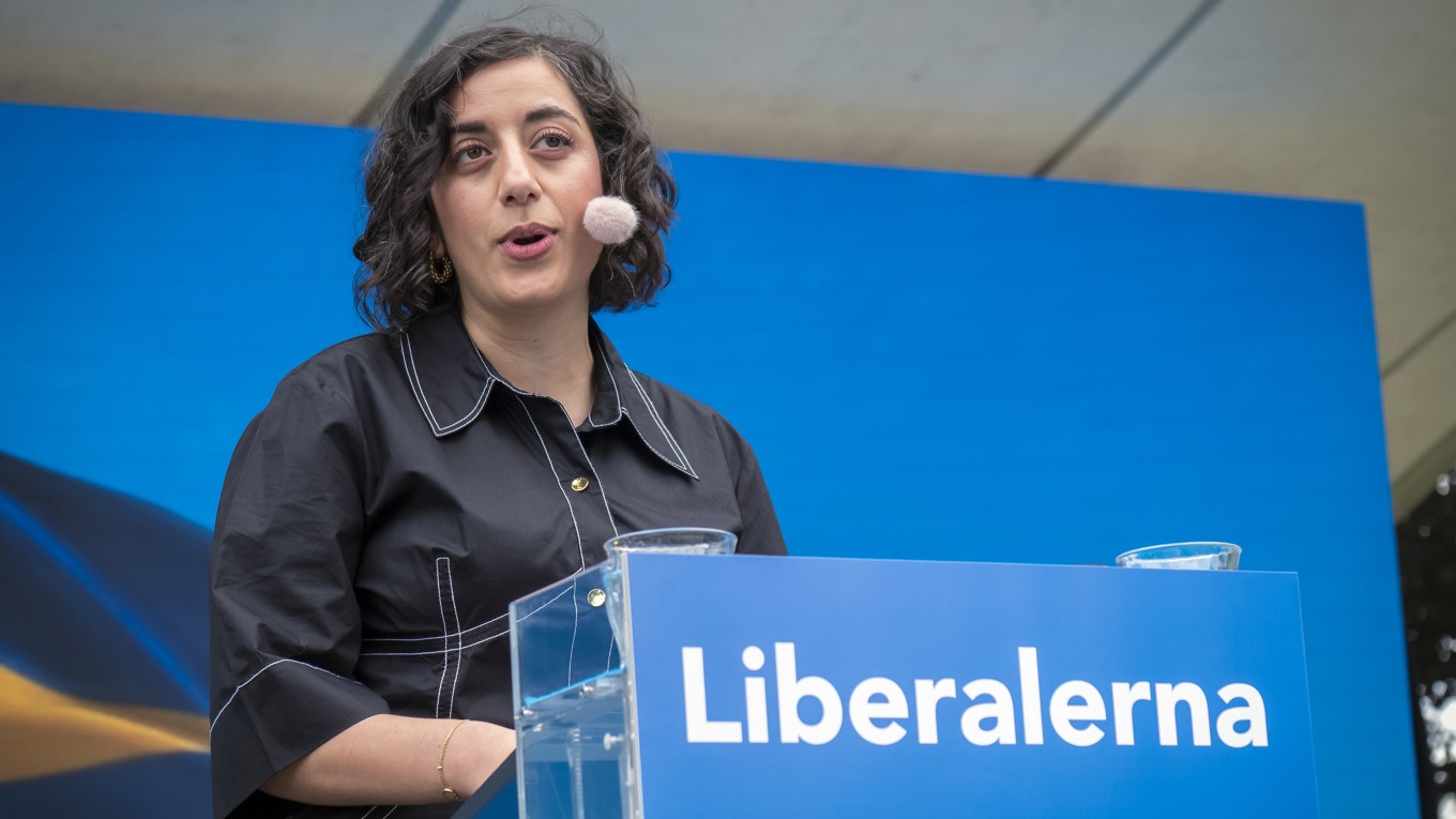 Simona Mohamsson, partiledare för Liberalerna. Foto: Bilbo Lantto