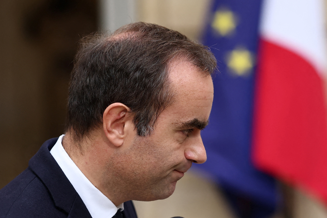 Frankrikes premiärminister Sébastien Lecornu meddelade sin avgång på måndagen. Foto: Stephane Mahe/AP/TT