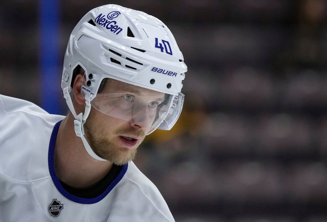 "Jag har lagt på mig några extra kilon", säger Elias Pettersson. Arkivbild. Foto: Darryl Dyck/AP/TT