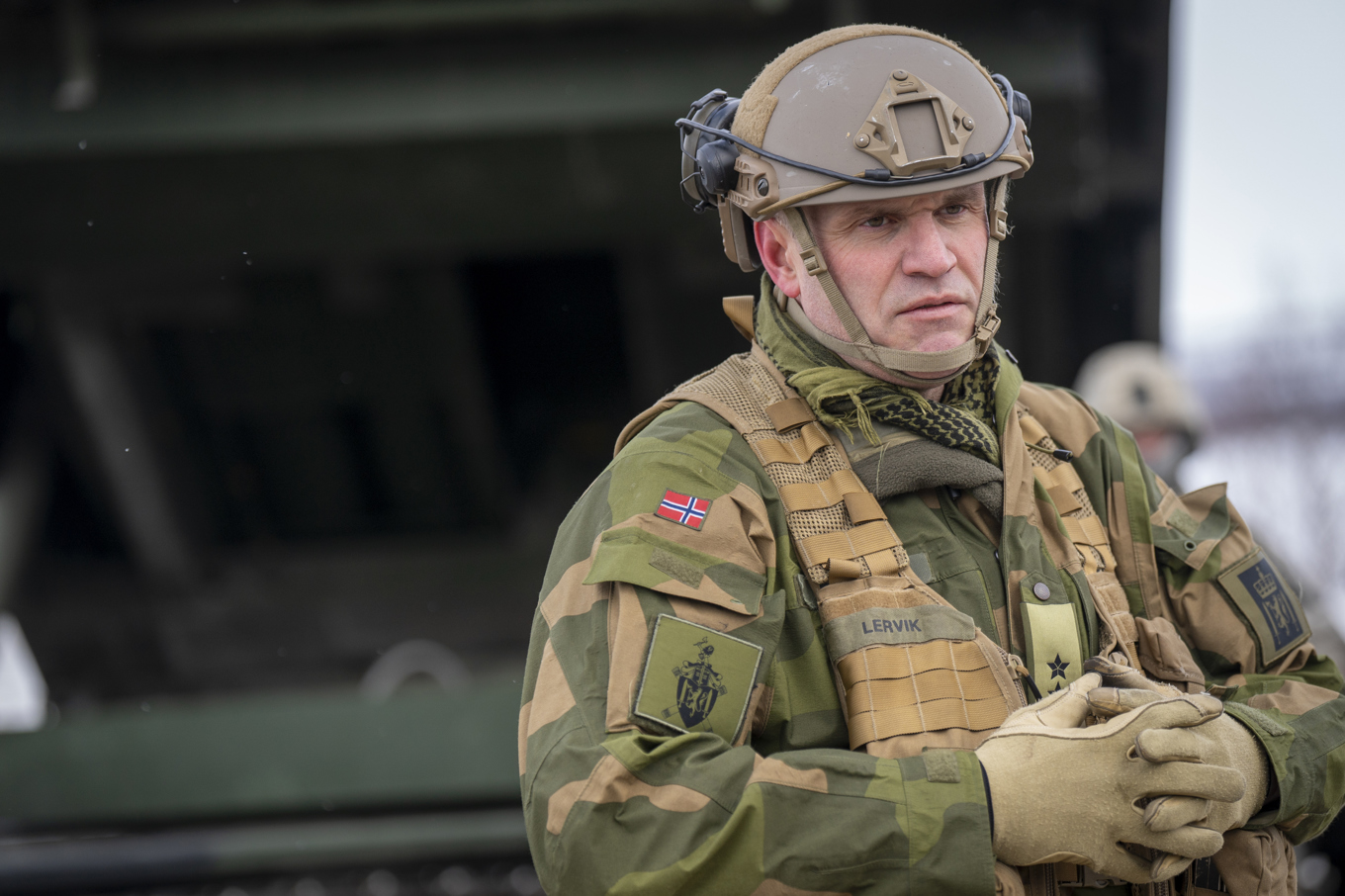 Norges arméchef Lars Lervik. Arkivbild. Foto: Heiko Junge/NTB/TT