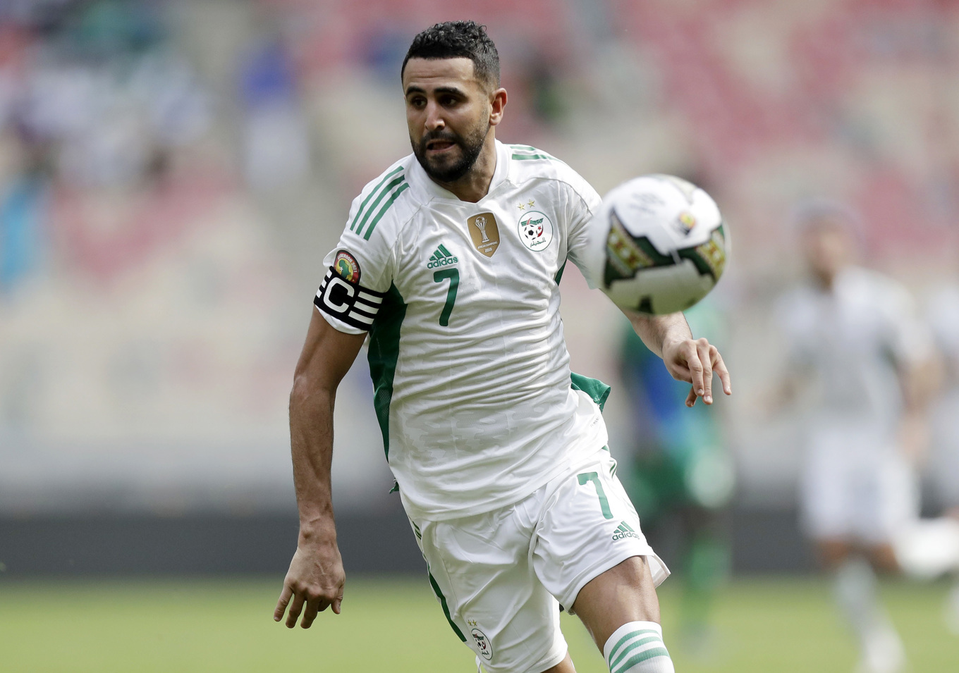 Riyad Mahrez. Arkivbild. Foto: Sunday Alamba/AP/TT