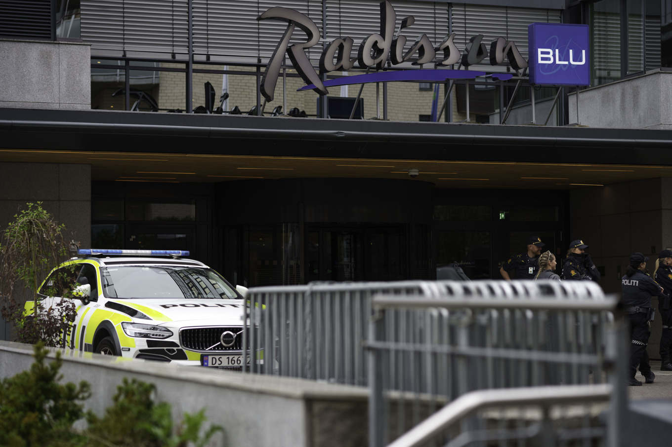 Det israeliska fotbollslandslagets spelarhotell i Oslo. Foto: Cornelius Poppe/NTB/TT