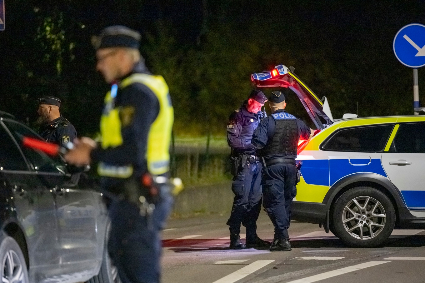 Polisen sprängde ett misstänkt föremål i Hässleholm. Foto: Johan Nilsson / TT