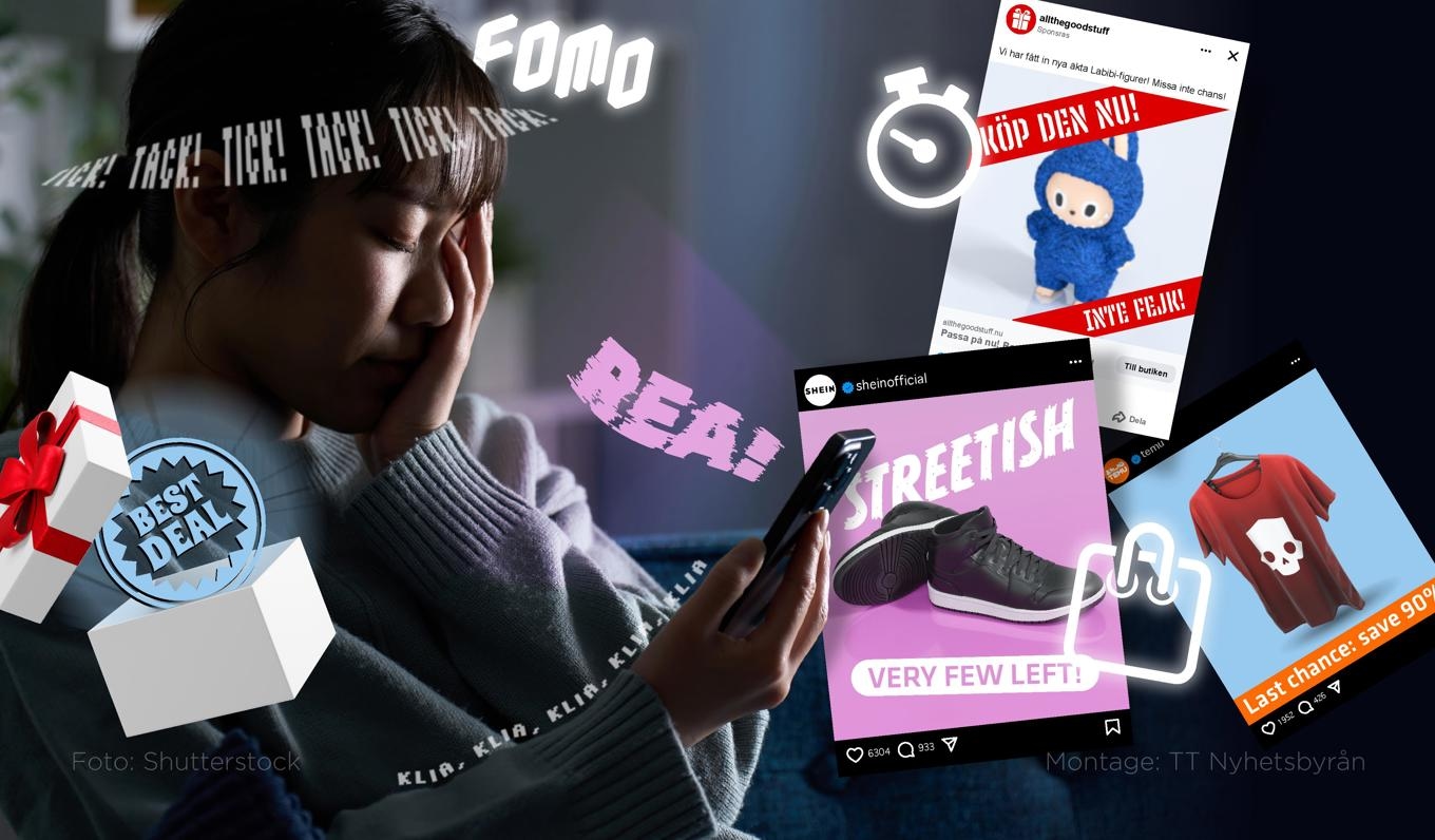 Köptriggers hetsar oss till snabba köp och skräddarsys av AI utifrån våra svagheter. Foto: Anders Humlebo/TT