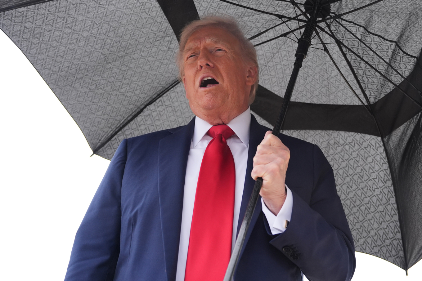 President Donald Trump på söndagen. Foto: Evan Vucci/AP/TT