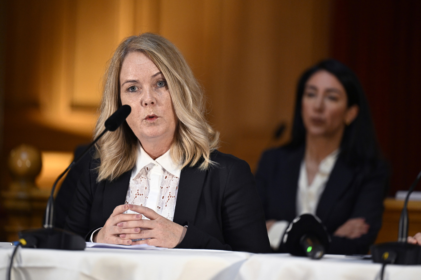 Jennie Nilsson (S), ordförande i riksdagens konstitutionsutskott. Foto: Pontus Lundahl/TT