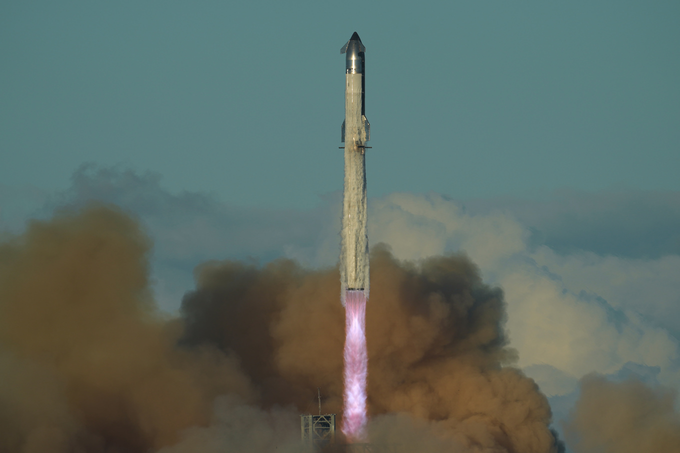 Uppskjutningen av Starship. Foto: Eric Gay/AP/TT