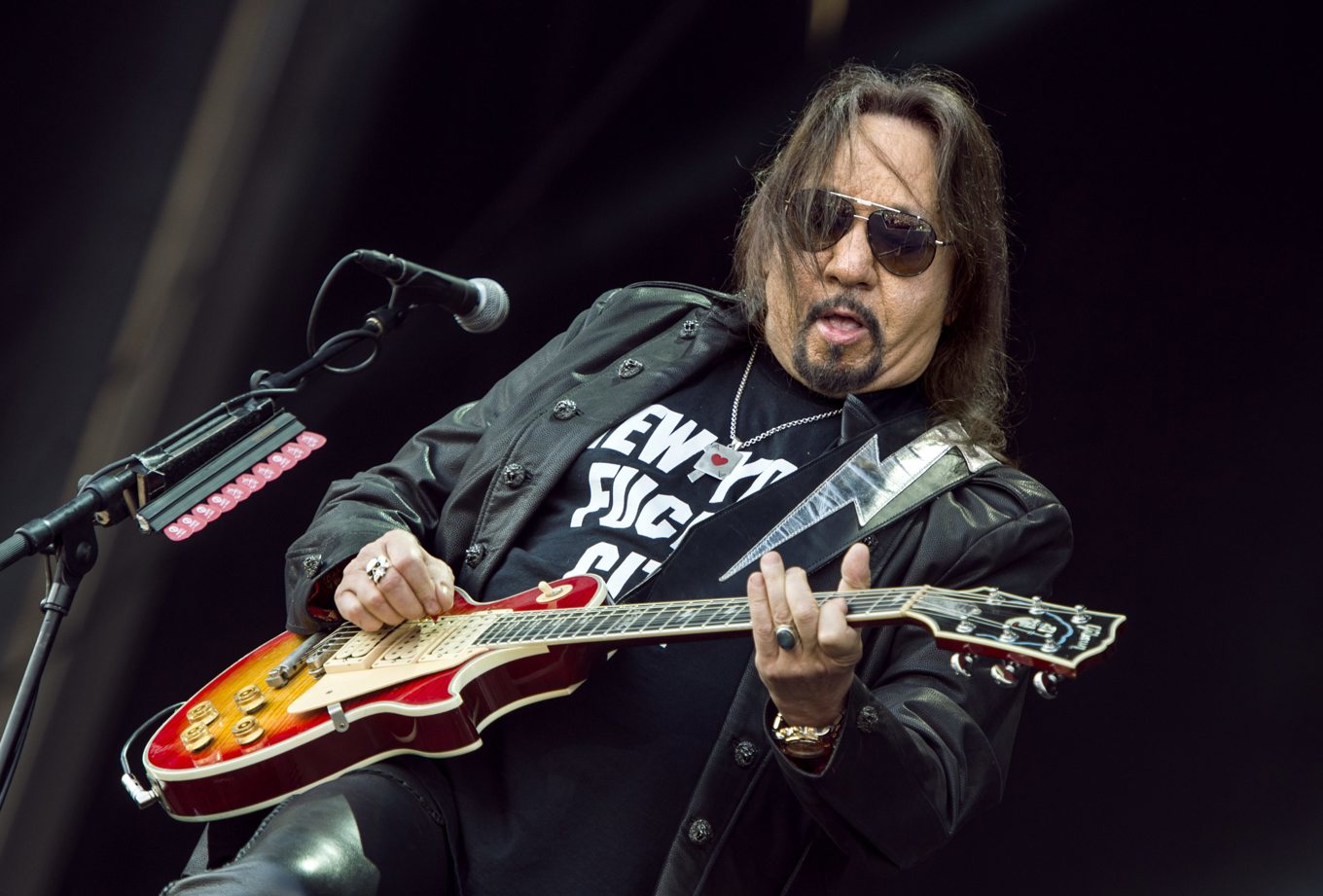 Den legendariske Kiss-gitarristen Ace Frehley. Foto: Claudio Bresciani/TT