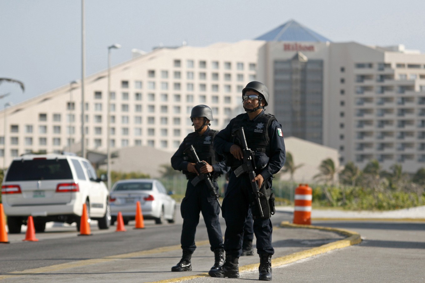Federal polis i Cancún, Mexiko. Arkivbild. Foto: Israel Leal/AP/TT