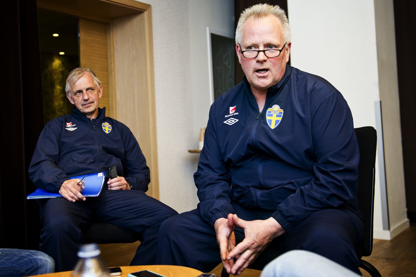 Jan-Erik Hammarbäck, svenska fotbollslandslagets tidigare säkerhetschef, är död. Arkivbild. Foto: Robin Lorentz-Allard/Aftonbladet/TT