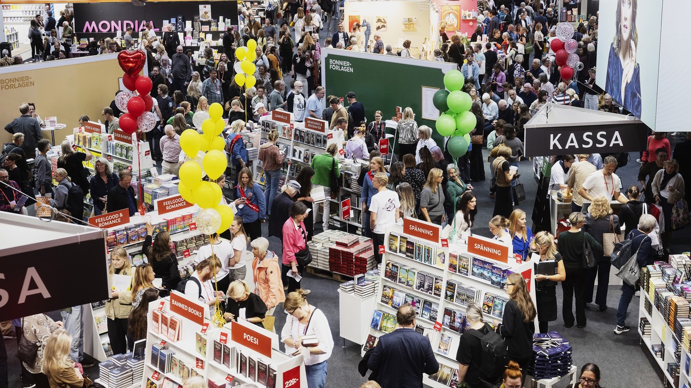 Bokmässan i Göteborg i september. Foto: Fredrik Sandberg/TT