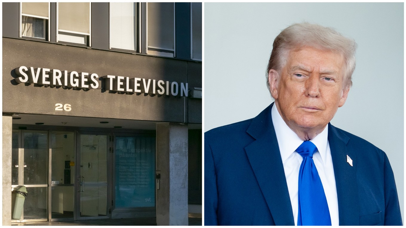 SVT har hamnat i blåsväder efter anklagelser om att ha vilselett tittarna genom att redigera ett Trump-tal. Foto: Bilbo Lantto/Madalina Kilroy