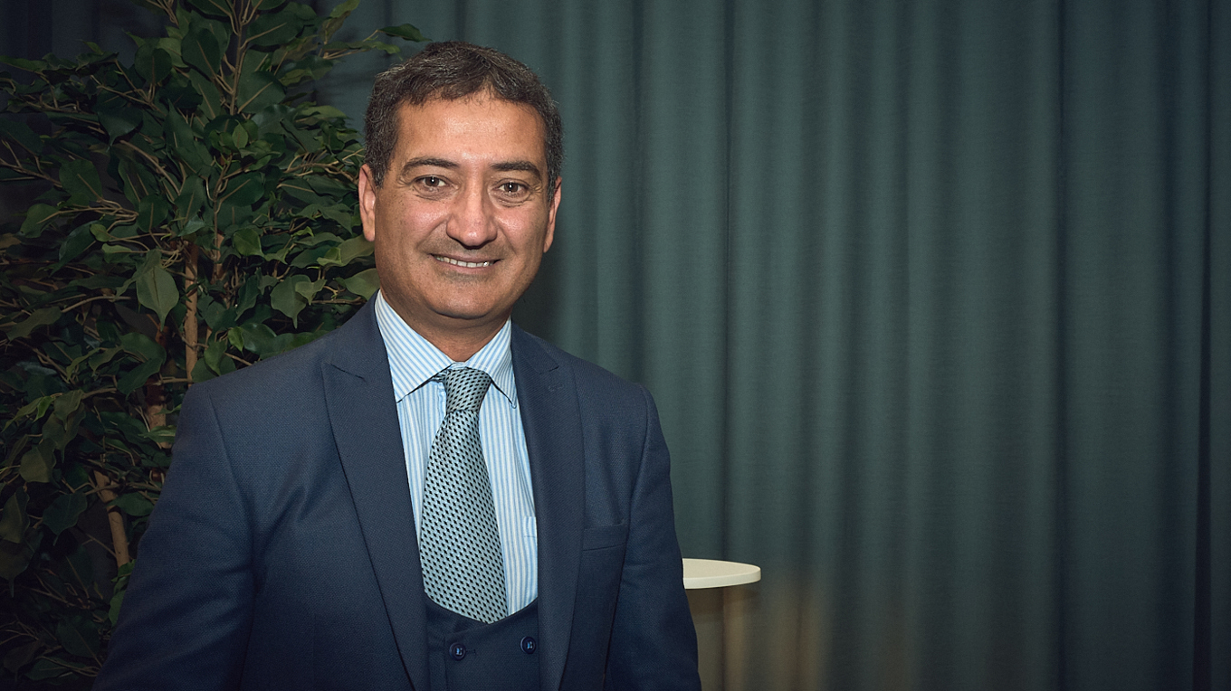 Religionsforskaren och KD-politikern Sameh Egyptson. Foto: Johan Landquist Luxemburg