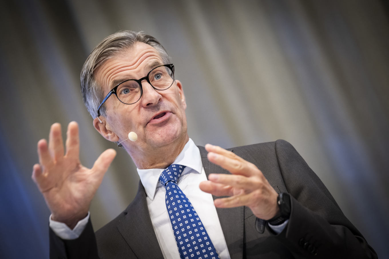 Räntebesked från Riksbanken, med chefen Erik Thedéen, på onsdag. Arkivbild. Foto: Johan Nilsson/TT