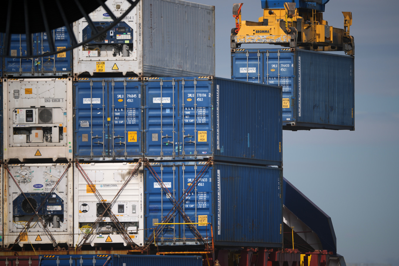 Barometer från Svensk Exportkredit (SEK) ger en bild av positiv stämning bland exportföretagen inför framtiden. Arkivbild Foto: Matt Slocum AP/TT