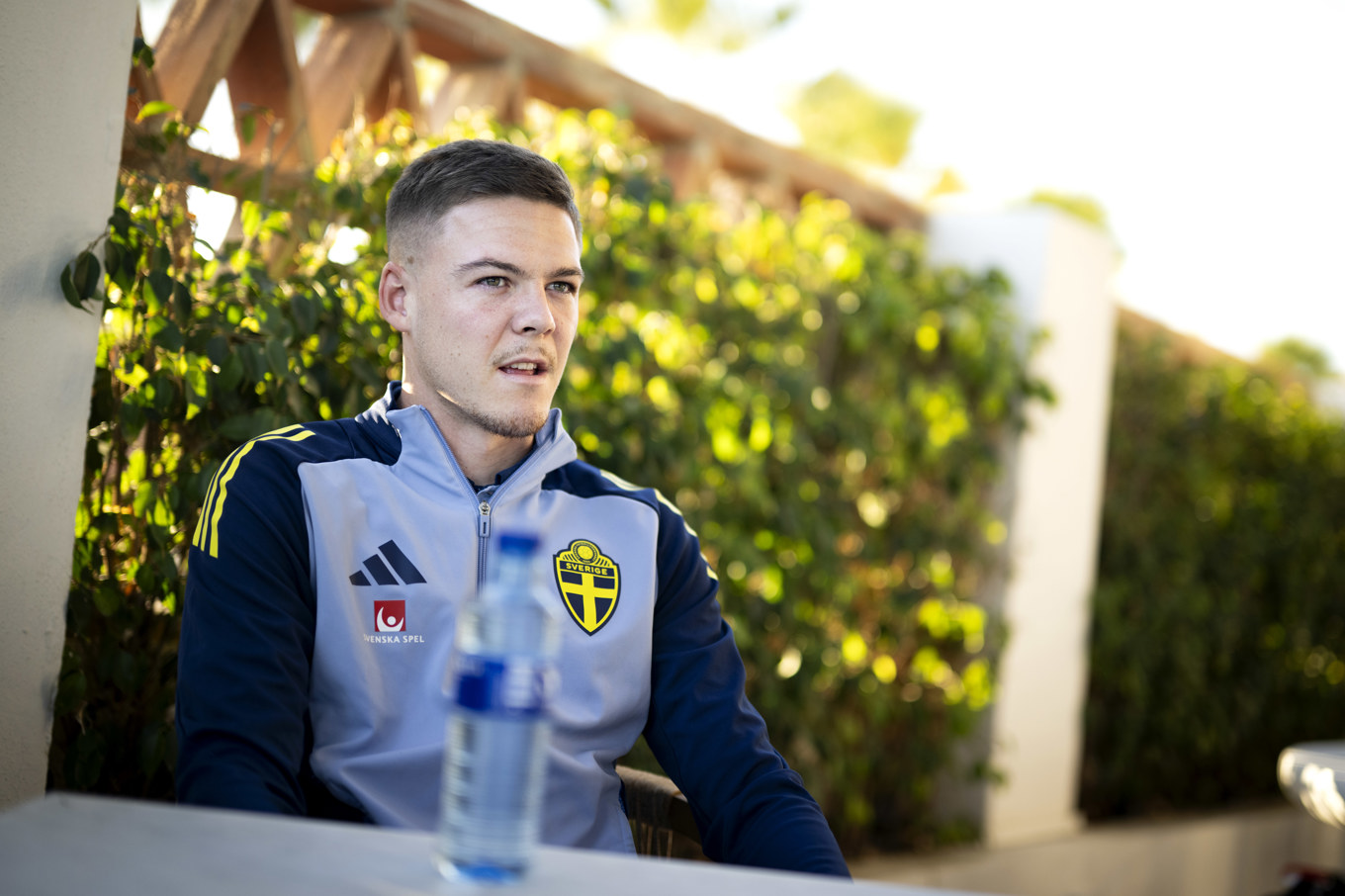 Landslagsförsvararen Emil Holm. Foto: Pontus Lundahl/TT